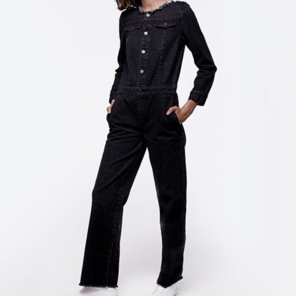 ⚫️🔥⚫️• 💎🌚💎 Collarless Jumpsuit x Vibes 🌚💎🌚